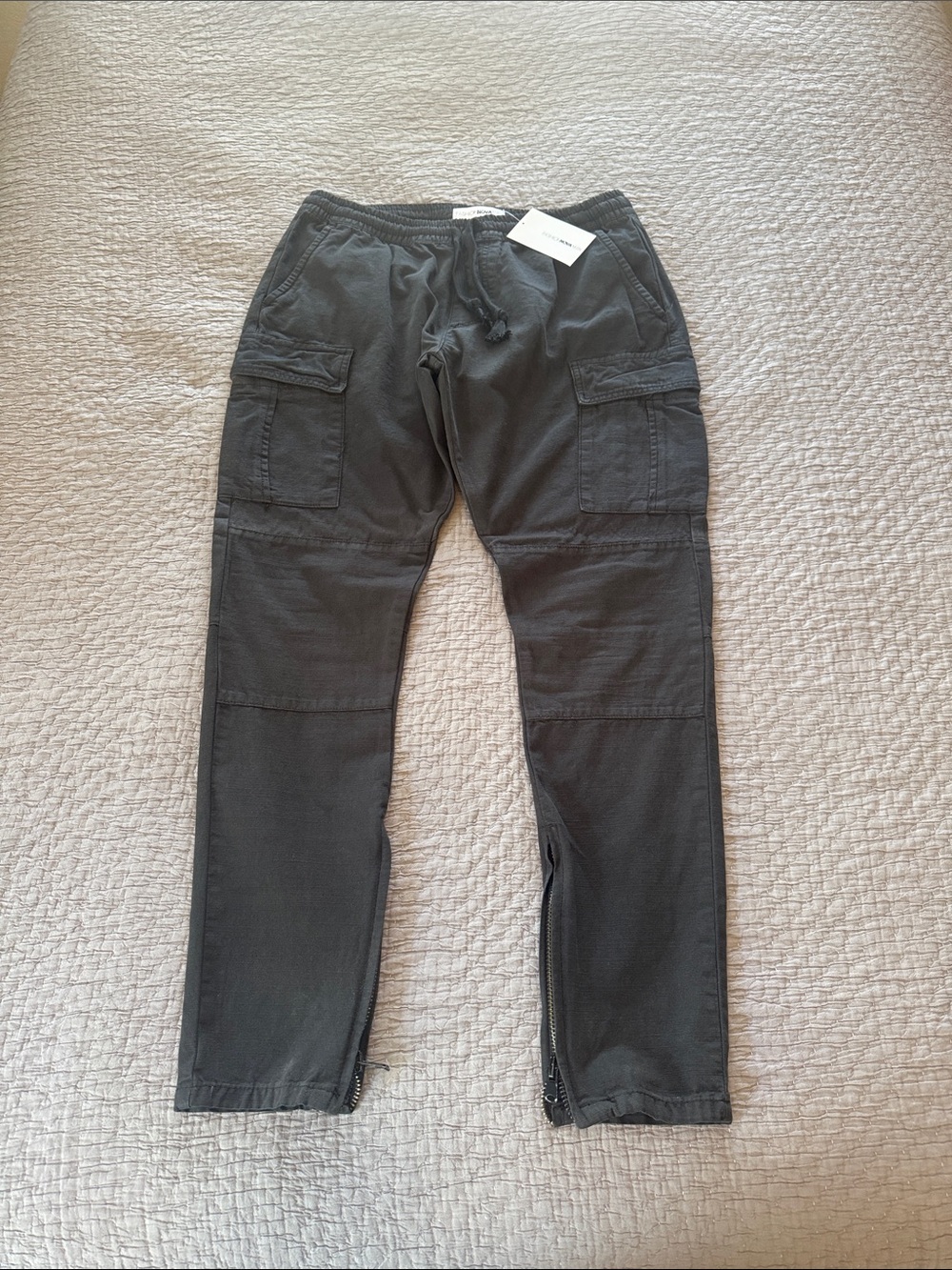 Fashion Nova Slim Fit Cargo Pants w/ Zippered Ankles